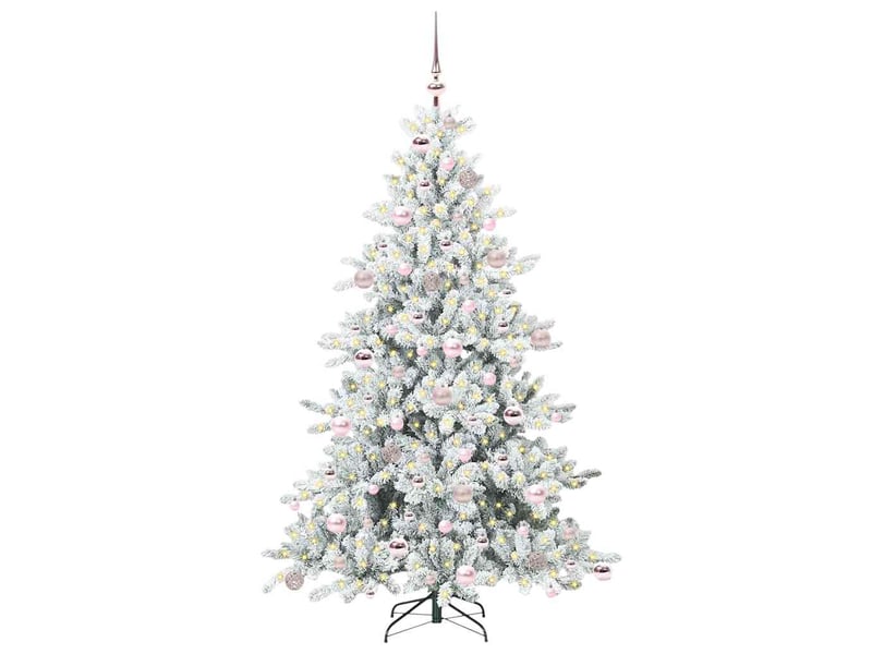  Sapin de noël, arbre de noël artificiel à branches articulées blanc 180 cm shl9058  - Conforama C