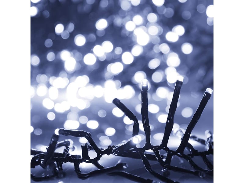  Guirlande lumineuse, éclairage de noël à led groupées 2000 led blanc froid pvc cf62407  - Conforama D