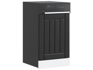 Panneau de lave-vaisselle noir bois d'ingénierie shl56