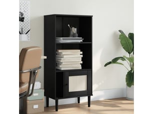 Bibliotheque coloris  noir  <strong></strong> <strong></strong> - 60 cm x 130 cm
