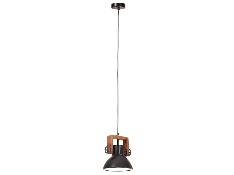  Lampe suspendue, suspension luminaire industrielle 25 w noir rond 19 cm e27  - Conforama E