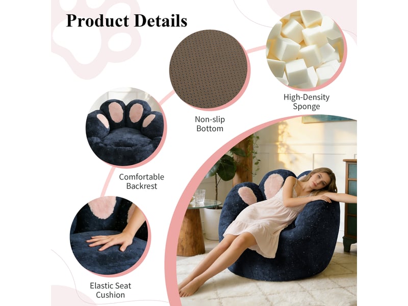  Fauteuil lounge sculptural aux courbes arrondies, design moderne et original  - Conforama D