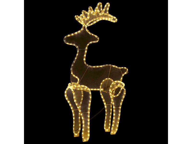 Décoration de noël de renne avec maille 306 led 60x24x89 cm  - Conforama C