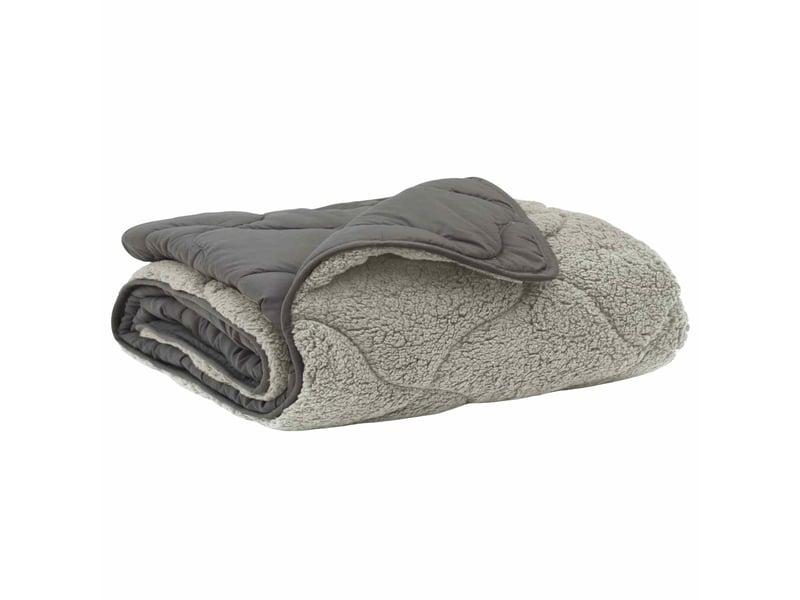  Couette - duvet d'été 135 x 200 cm été gris clair respirant  - Conforama A