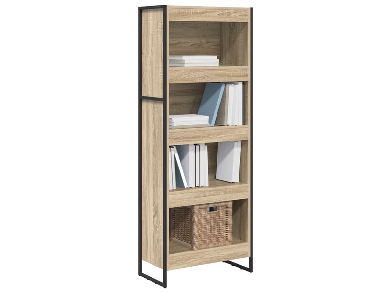  Bibliothèque, armoire à livres 60 x 30 x 155 cm bois d'ingénierie sonoma  - Conforama C