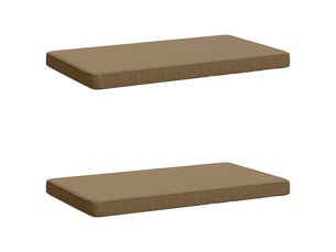 Lot de 2 coussins de banc, coussins d'assise vught 100 % polyester taupe cf58151