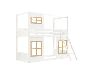 Lit simple 90x200 cm coloris blanc