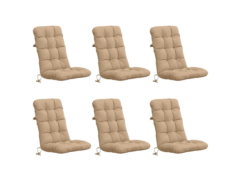  Lot de 6 coussins de chaise à dossier haut vianen cf59406  - Conforama A