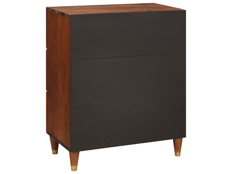  Buffet, meuble de rangement salon marron 60 x 33 x 75 cm bois de mangue massif shl7290  - Conforama E