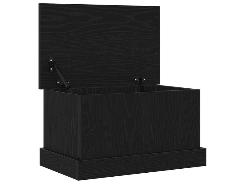  Boîte de rangement, coffre de rangement chêne noir 50x30x28 cm bois d'ingénierie  - Conforama A