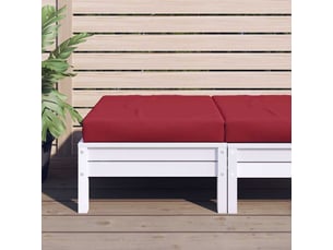 Coussin de palette, coussin de chaise, coussin de canapé rouge bordeaux tissu oxford cf55457