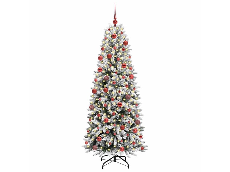  Sapin de noël - arbre de noël artificiel blanc 180 cm  - Conforama C