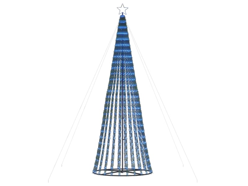  Sapin de noël, arbre de noël à led 688 led bleu 300 cm  - Conforama D