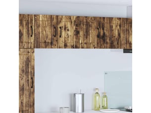Meuble mural de cuisine | armoire de cuisine 2 pcs chêne fumé bois d'ingénierie shl4249