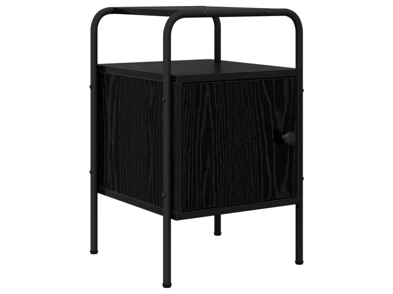  Table de chevet - cabinet de chevet - table de nuit 2 pc chêne noir 35 x 36,5 x 56 cm  - Conforama D