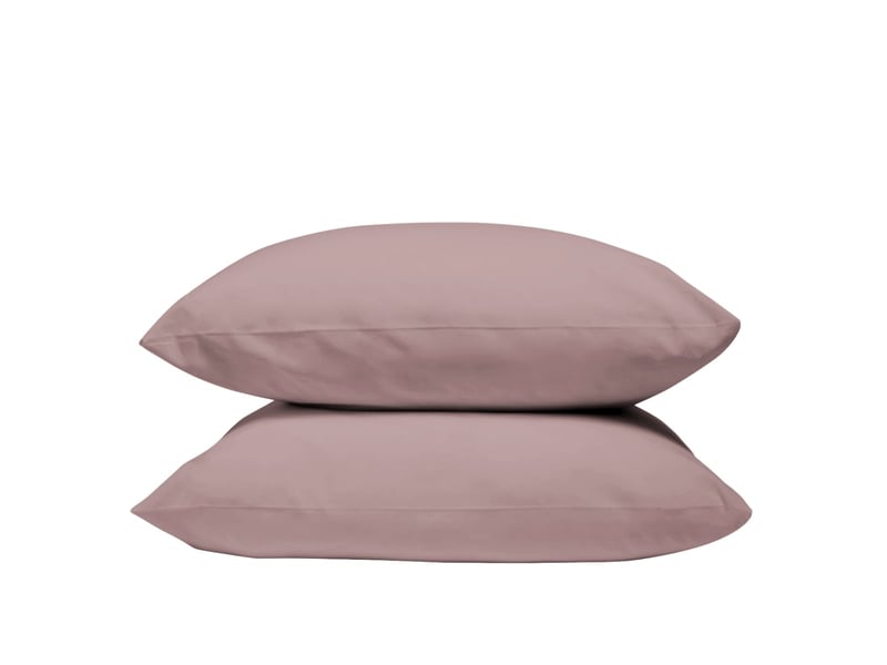  Lot de 2 taies d'oreiller unies 50x75cm percale lilas Fabriqué en France - Conforama B
