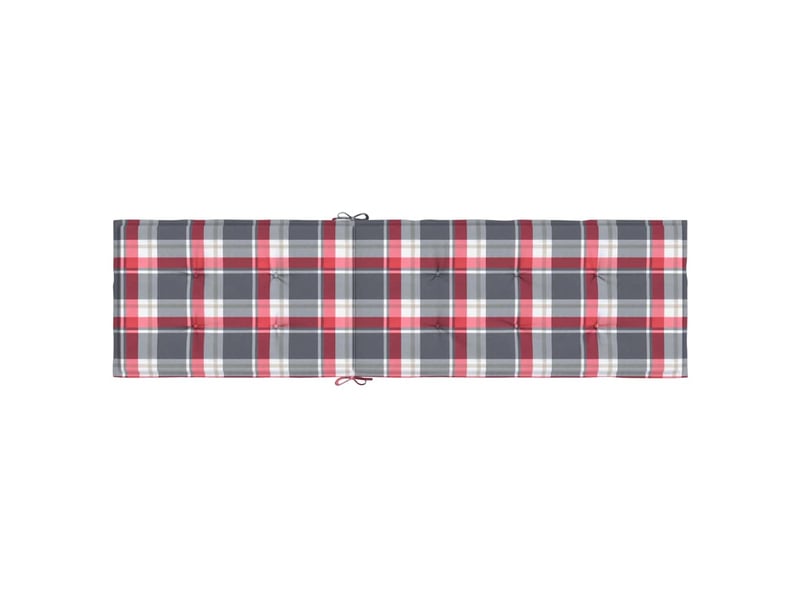 Coussin de chaise de terrasse carreaux rouge (75+105)x50x4 cm cf54220 - Conforama E