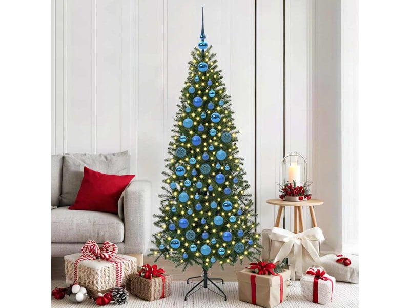  Ensemble de boules de noël 120 pcs 300 led blanc chaud ø 6 cm  - Conforama B