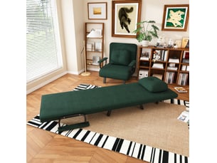 Fauteuil convertible <strong>MODFU</strong> Polyester vert