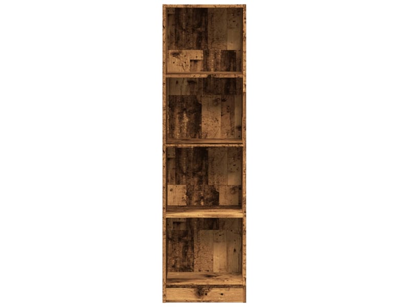  Bibliothèque, meuble de rangement salon vieux bois 40x24x143 cm bois d'ingénierie  - Conforama D