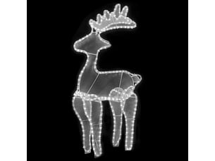Décoration de noël de renne avec maille 306 led 60x24x89 cm