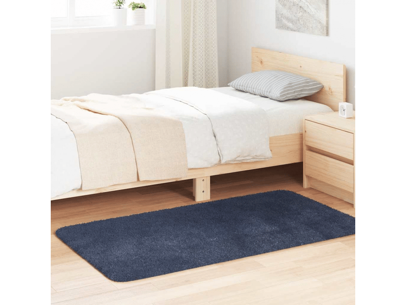  Tapis shaggy à poils longs navarra bleu marine 80x150 cm - comfortxl 4102819 - Conforama B