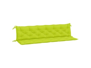 Lot de 2 coussins de banc de jardin, coussins d'assise vert vif tissu oxford cf58710