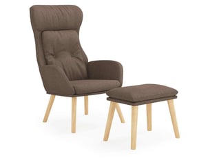 Fauteuil relax manuel VIDAXL  Tissu marron