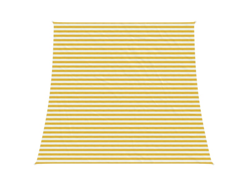  Vidaxl voile d'ombre jaune et blanc 4 | 5 x 4 m hdpe  - Conforama D
