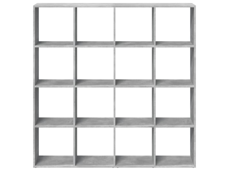  Bibliothèque, meuble de rangement salon gris béton 137,5x29x137,5 cm bois d'ingénierie  - Conforama D