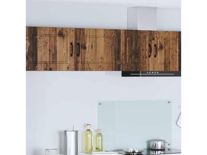 Meuble mural de cuisine | armoire de cuisine 2 pcs bois ancien bois d'ingénierie shl5979 - Conforama B