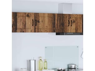 Meuble mural de cuisine | armoire de cuisine 2 pcs bois ancien bois d'ingénierie shl5979