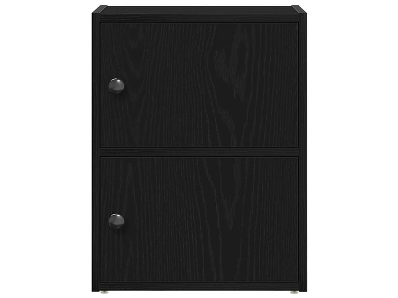  Bibliothèque, meuble de rangement salon chêne noir 40x24x52 cm bois d'ingénierie  - Conforama D