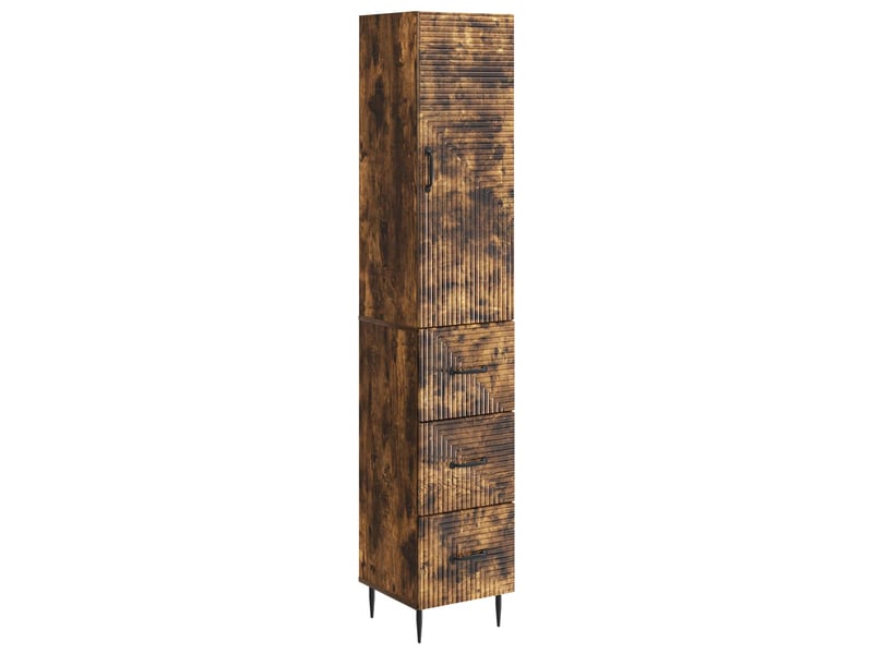 Ensemble de meubles 2 pcs, rangement de salon 33 x 34,5 x 90 cm bois d'ingénierie shl4829 - Conforama A