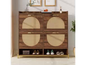 Meuble à chaussures 20 paire(s)  <strong></strong>  <strong></strong> coloris bois foncé