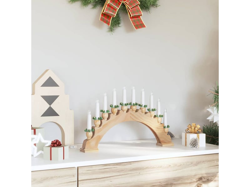 Arche de bougies de noël avec 10 bougies led led blanc chaud cf62118 - Conforama C