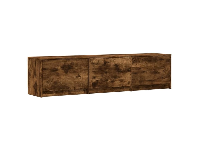 Meuble tv - banc tv - meuble de rangement chêne fumé bois d'ingénierie  - Conforama B