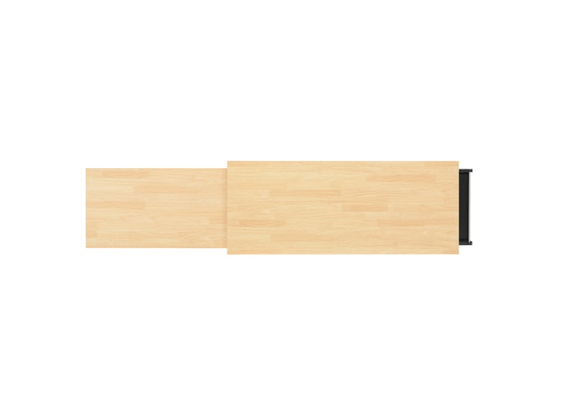 Îlot de cuisine sur roulettes avec plan de travail extensible, 3 tiroirs, étagère à épices, noir et naturel - Conforama D