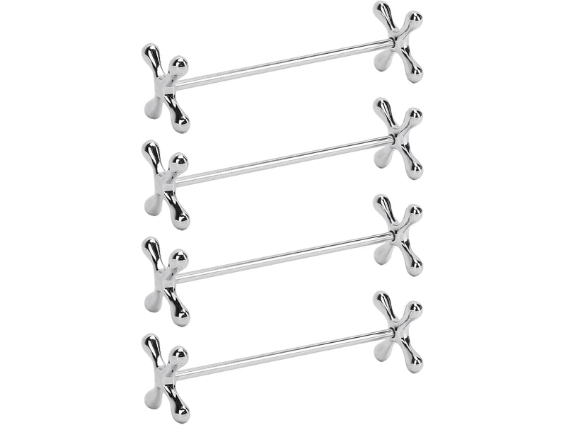 4 pièces repose-baguettes, repose-couteau en acier inoxydable et porte-baguettes table à manger support de cuillère outil de vaisselle pour la fête  - Conforama A