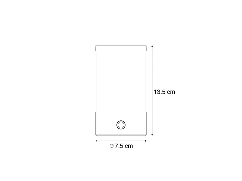  Lampe de table d'extérieur beige rechargeable avec station de charge ip65 - grill  - Conforama C