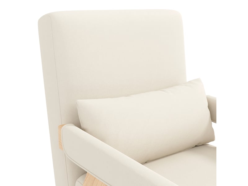  Fauteuil convertible 64x60x87 cm dossier inclinable polyester beige  - Conforama D