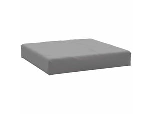 Coussin de palette, coussin de chaise, coussin de canapé gris 60x60x9,5 cm tissu oxford cf55351