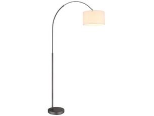 Globo thea lampadaire arqué gris anthracite mat e27