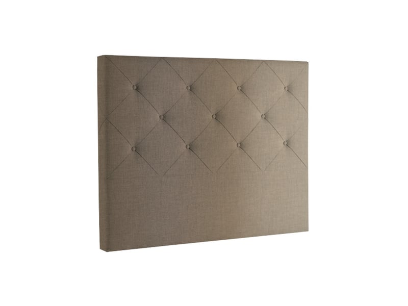  Tete de lit capitonnée losanges taupe 200x13,5 cm appui sol 7746849 - Conforama A