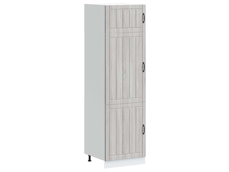 Meuble de rangement, armoire de cuisine lucca sonoma gris bois d'ingénierie - Conforama B