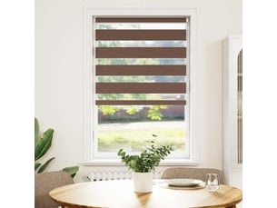 Store zèbre, store de fenêtre marron 80x100 cm largeur du tissu 75,9 cm polyester cf48731