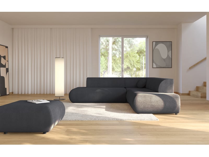  Selsey armone - canapé d'angle convertible - 265 cm - graphite Armone - Conforama C