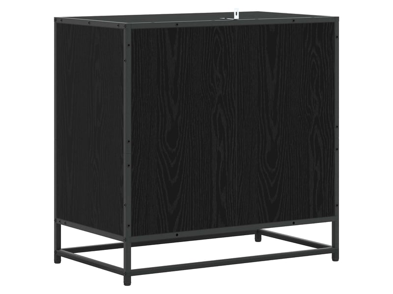  Armoire à tiroirs, commode 3-tiroir chêne noir 70x41x70 cm  - Conforama E