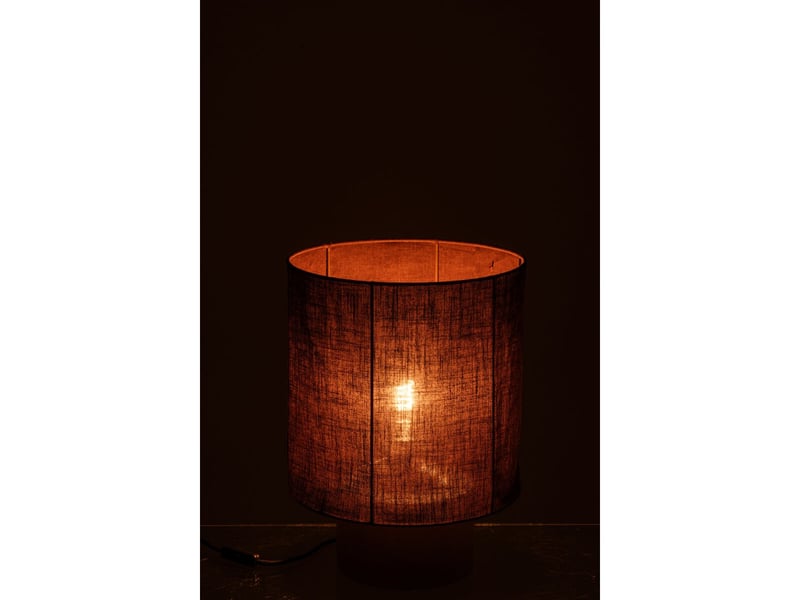  Lampe à poser en ciment havel 41cm marron  - Conforama C