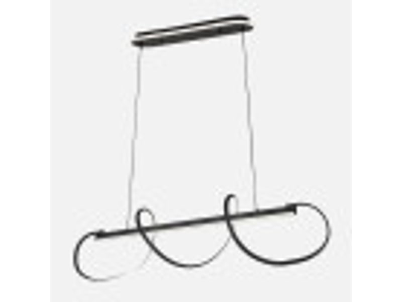  Fabrilamp yupi, suspension, moderne, led, 149 w, 13572 lm, 3000-4000-6000 k, noir, 50-100 x 97 x 25 cm 249292009 - Conforama D